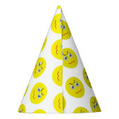 不機嫌怒な不機嫌絵文字 パーティーハット (裏面)