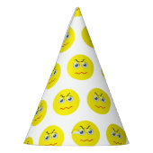 不機嫌怒な不機嫌絵文字 パーティーハット (左)