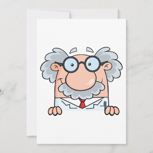 不機嫌教授 招待状 (正面)