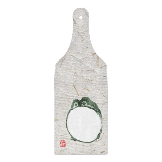 不機嫌日本のなカエル19世紀 カッティングボード (正面)