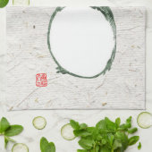 不機嫌日本のなカエル19世紀 キッチンタオル (折り畳み)