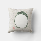 不機嫌日本のなカエル19世紀 クッション (裏面)