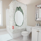 不機嫌日本のなカエル19世紀 シャワーカーテン (インサイチュ)