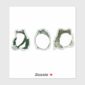 不機嫌日本のなカエル19世紀 シール (シート)