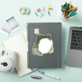 不機嫌日本のなカエル19世紀 シール (iPadカバー)