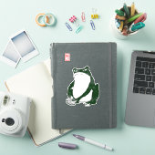 不機嫌日本のなカエル19世紀 シール (iPadカバー)