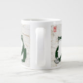 不機嫌日本のなカエル19世紀 ジャンボコーヒーマグカップ (裏面)