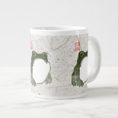 不機嫌日本のなカエル19世紀 ジャンボコーヒーマグカップ (正面右)