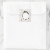 不機嫌日本のなカエル19世紀 スクエアシール (バッグ)