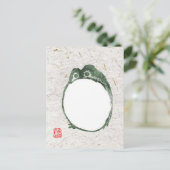 不機嫌日本のなカエル19世紀 ポストカード (スタンド正面)