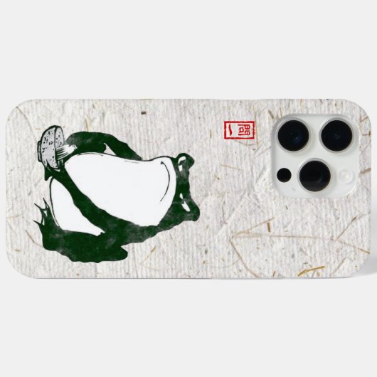 不機嫌日本のなカエル19世紀 Case-Mate iPhoneケース (裏面 (横))