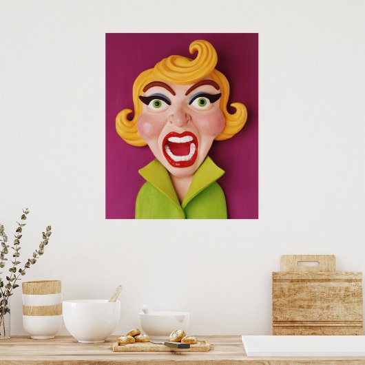 不機嫌母 ポスター (キッチン)