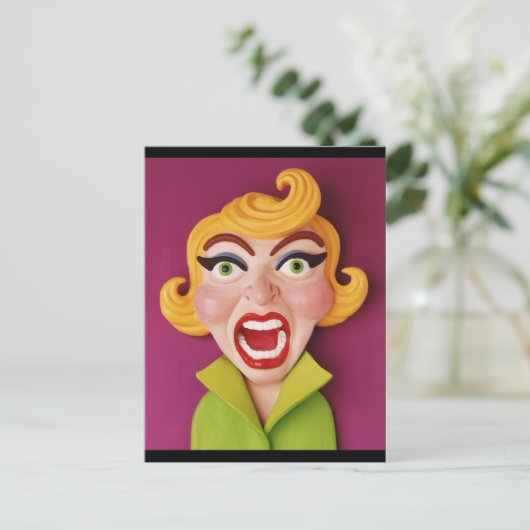 不機嫌母 ポストカード (スタンド正面)