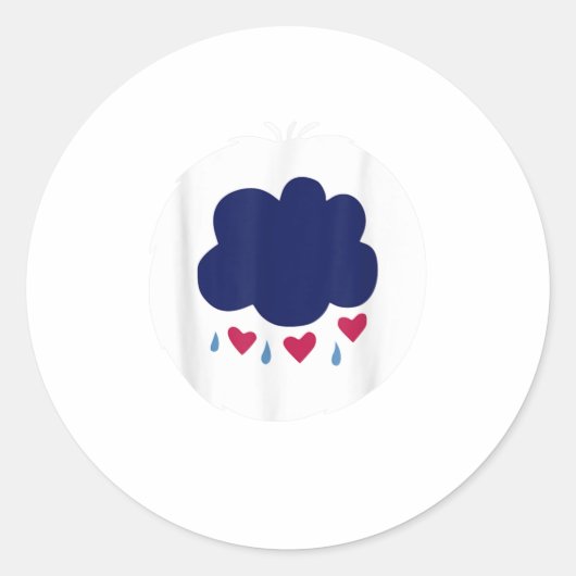 不機嫌気にな装い ラウンドシール (正面)