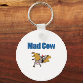 不機嫌牛 キーホルダー (正面)