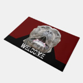 不機嫌犬のコルソのマスティフのdoormatに注意 ドアマット (アングル)