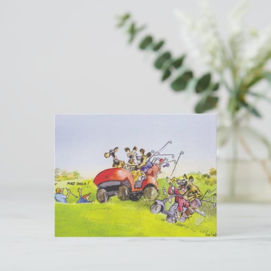 不機嫌犬 ポストカード (スタンド正面)