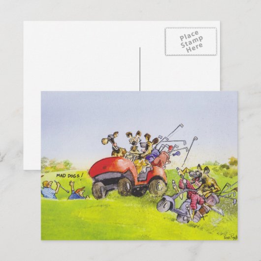 不機嫌犬 ポストカード (正面/裏面)