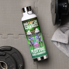 不機嫌猫おもしろい科学者が世界征服を企てる ウォーターボトル