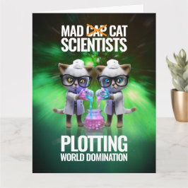 不機嫌猫おもしろい科学者が世界征服を企てる カード