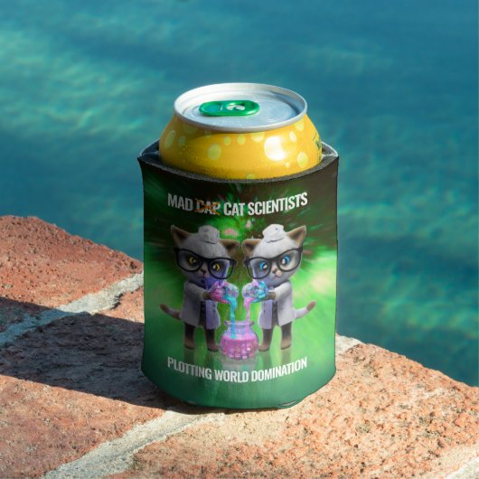 不機嫌猫おもしろい科学者が世界征服を企てる 缶クーラー (インサイチュ プール)