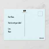 不機嫌猫はがき ポストカード (裏面)