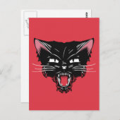 不機嫌猫はがき ポストカード (正面/裏面)