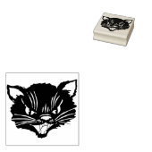 不機嫌猫スタンプ ラバースタンプ (押印)