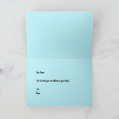 不機嫌猫折りグリーティングカード カード (内部)