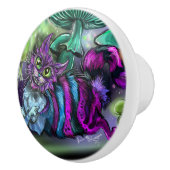 不機嫌猫 セラミックノブ (右)