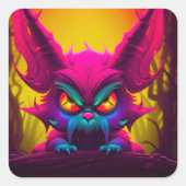 不機嫌生物 スクエアシール (正面)