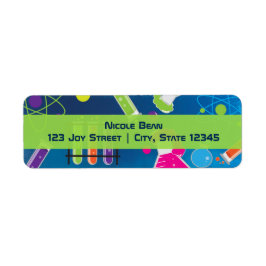 不機嫌科学の誕生日パーティーの招待ラベル ラベル