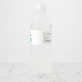 不機嫌科学の誕生日パーティー少年の好意ホワイト ペットボトルラベル (裏面)