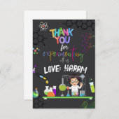 不機嫌科学バースデーパーティーサンキューカード (正面/裏面)