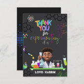 不機嫌科学バースデーパーティーサンキューカード (正面/裏面)