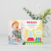 不機嫌科学バースデーパーティー写真招待状 招待状 (スタンド正面)