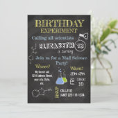 不機嫌科学パーティー誕生日招待状 招待状 (スタンド正面)