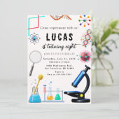 不機嫌科学パーティー誕生日招待状 招待状 (スタンド正面)