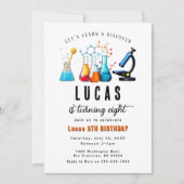 不機嫌科学パーティー誕生日招待状 招待状 (正面)