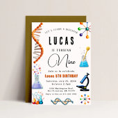 不機嫌科学パーティー誕生日招待状 招待状