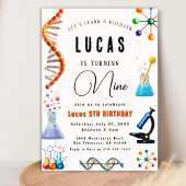 不機嫌科学パーティー誕生日招待状 招待状