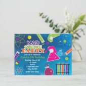 不機嫌科学科学者バースデーパーティ招待状 招待状 (スタンド正面)