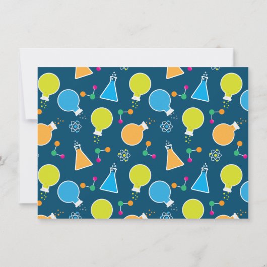 不機嫌科学科学者バースデーパーティ招待状 招待状 (裏面)