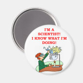 不機嫌科学者のジョーク マグネット (正面/裏面)