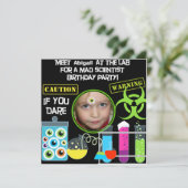 不機嫌科学者バースデーパーティ招待状 招待状 (スタンド正面)