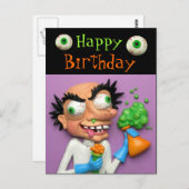 不機嫌科学者パーティー ポストカード (正面/裏面)