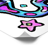 不機嫌科学者実験芸術プリント ポスター (角)