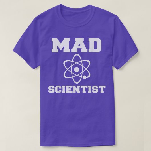 不機嫌科学者衣装おたく化学おもしろい科学 Tシャツ (デザイン正面)