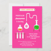 不機嫌科学者誕生日パーティーの招待 招待状 (正面)