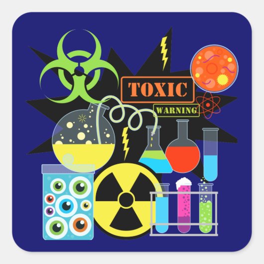 不機嫌科学者 スクエアシール (正面)